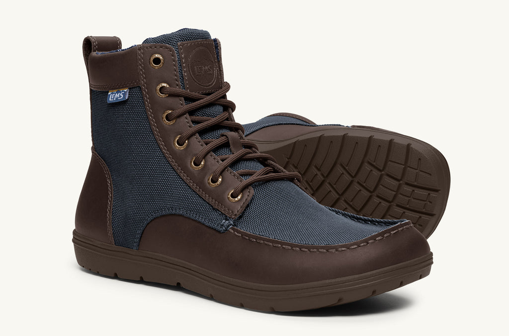 Boulder Lems Nylon Botas Hombre Azul Marino Marrones | UMH6613IC