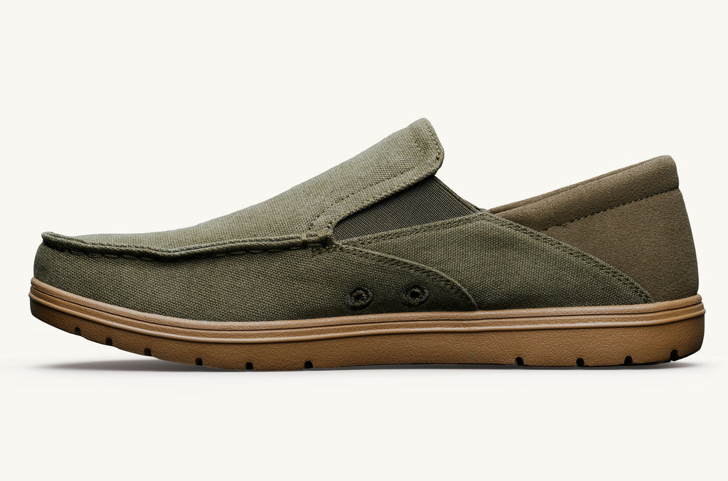 Drifter Lems Zapatos Slip On Hombre Verde Oliva | PII2211BL