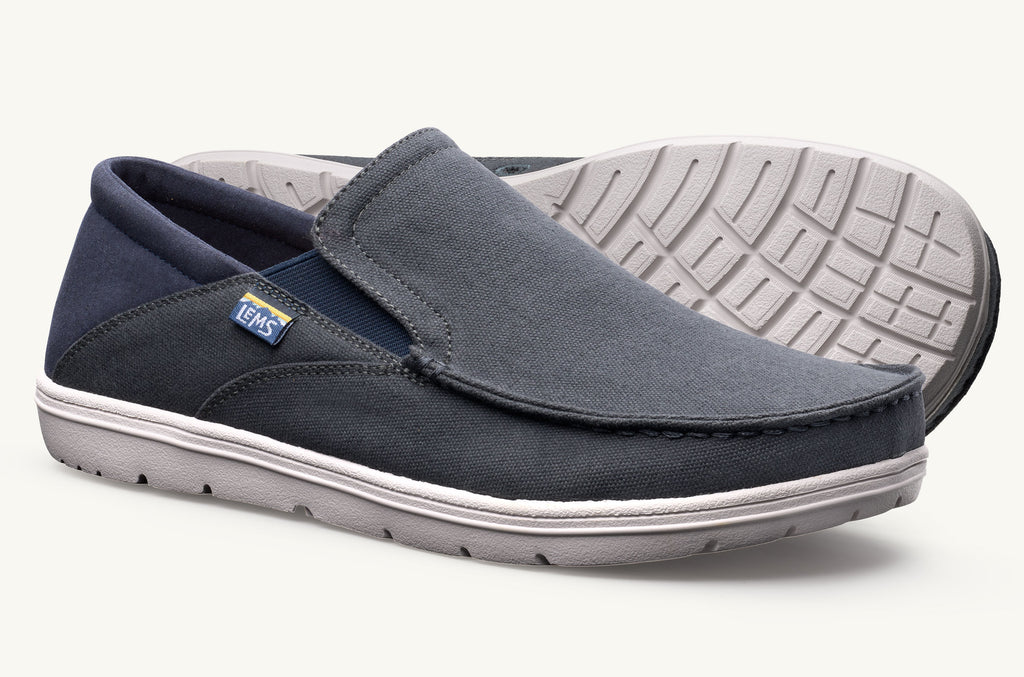 Drifter Lems Zapatos Slip On Hombre Gris Azul Marino | VQL4015RU